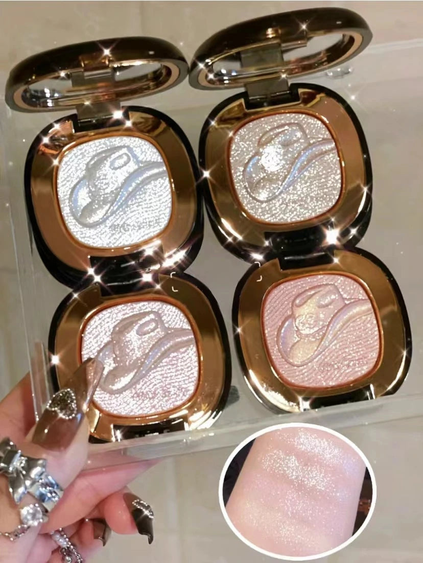 GirlsCrush Denim Series Highlight Brightening Highgloss Water Gloss Submissive Shimmer Eye Nose Powder Cosmetics 5.5g
