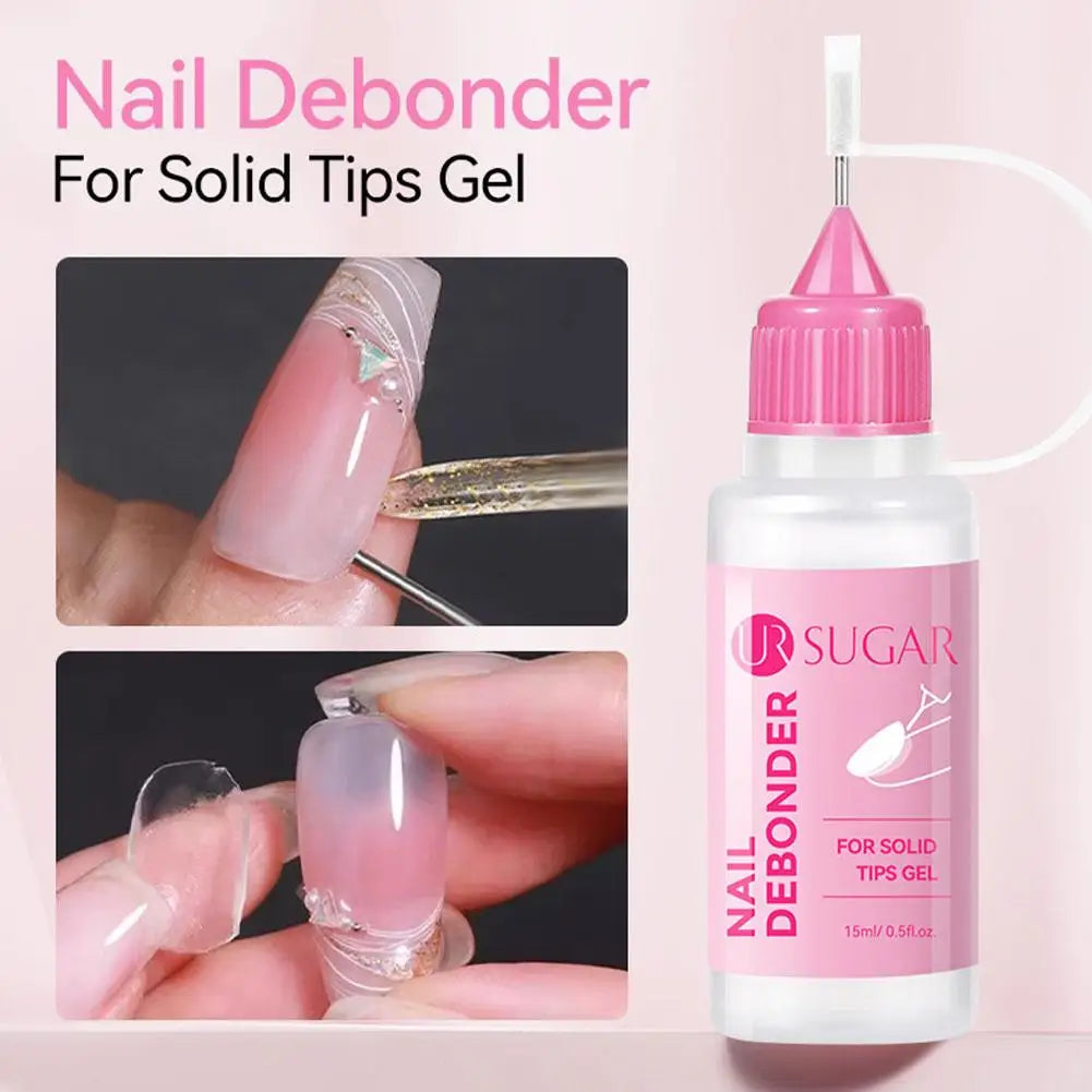 15ML Nail Glue Remover for Press on Acetone Free Nail Polish Remover Multi-Functional Remover for Nails Tips Gentle Glue Remover