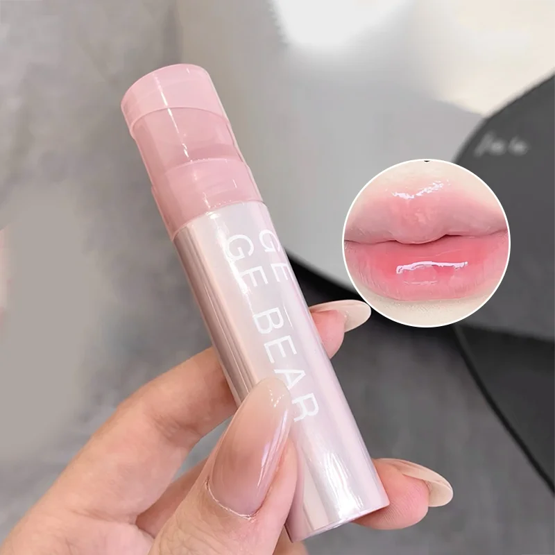 Gege Bear Water Gel Lip Gloss — Hydrating, Crystal-Clear Shine with Long-Lasting Color and Natural Finish
