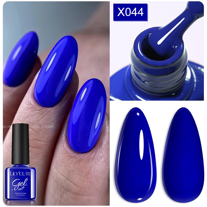 LILYCUTE 5ml Super Bright Metallic Painting Liner Gel Nail Polish UV LED Painting Gel Nail Art Drawing Stripe Pull Line UV Gel