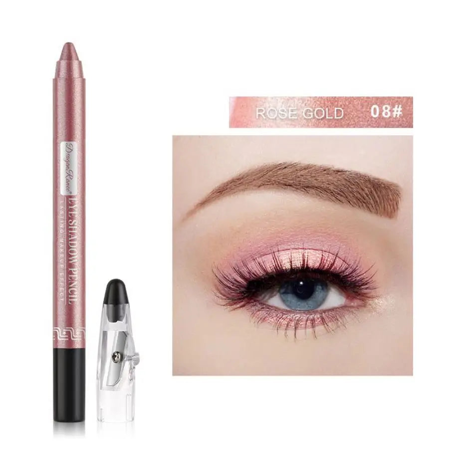 Eyeshadow Pen, Eyeliner Pen, Eyeshadow Stick, Under-Eye Shadow Pen, Pearlescent Eyeshadow Pen with Sharpener, Foam Pen, Single-Color Eyeshadow Pen, Pearlescent Under-Eye Shadow, Highlighter, Smudge-Proof