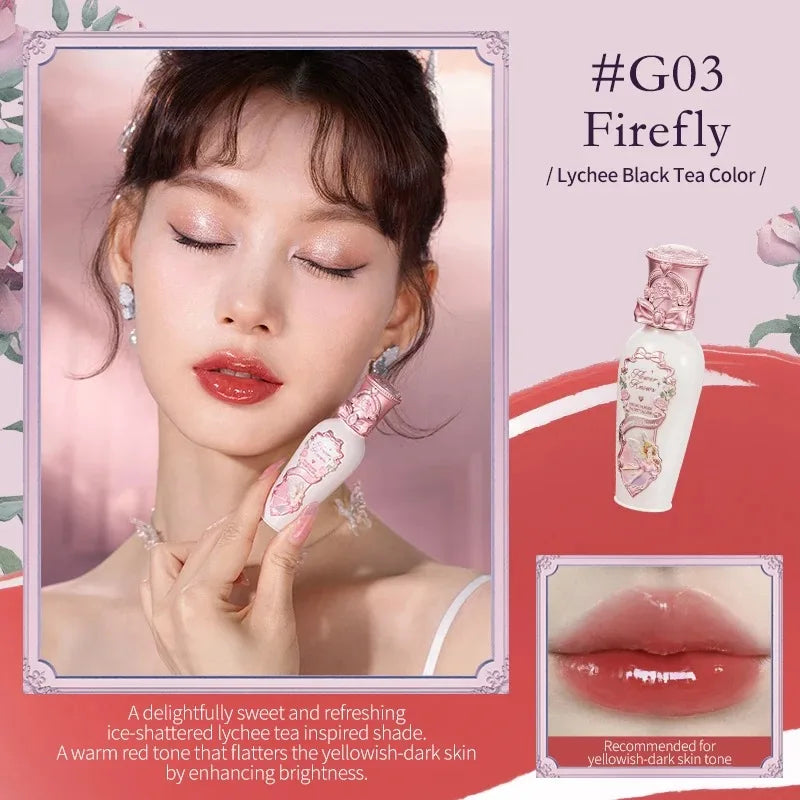 Flower Knows Midsummer Fairytales Collection Coating Film Forming Lip Balm Provides Moisturizing Non Sticky Properties Lip Glow