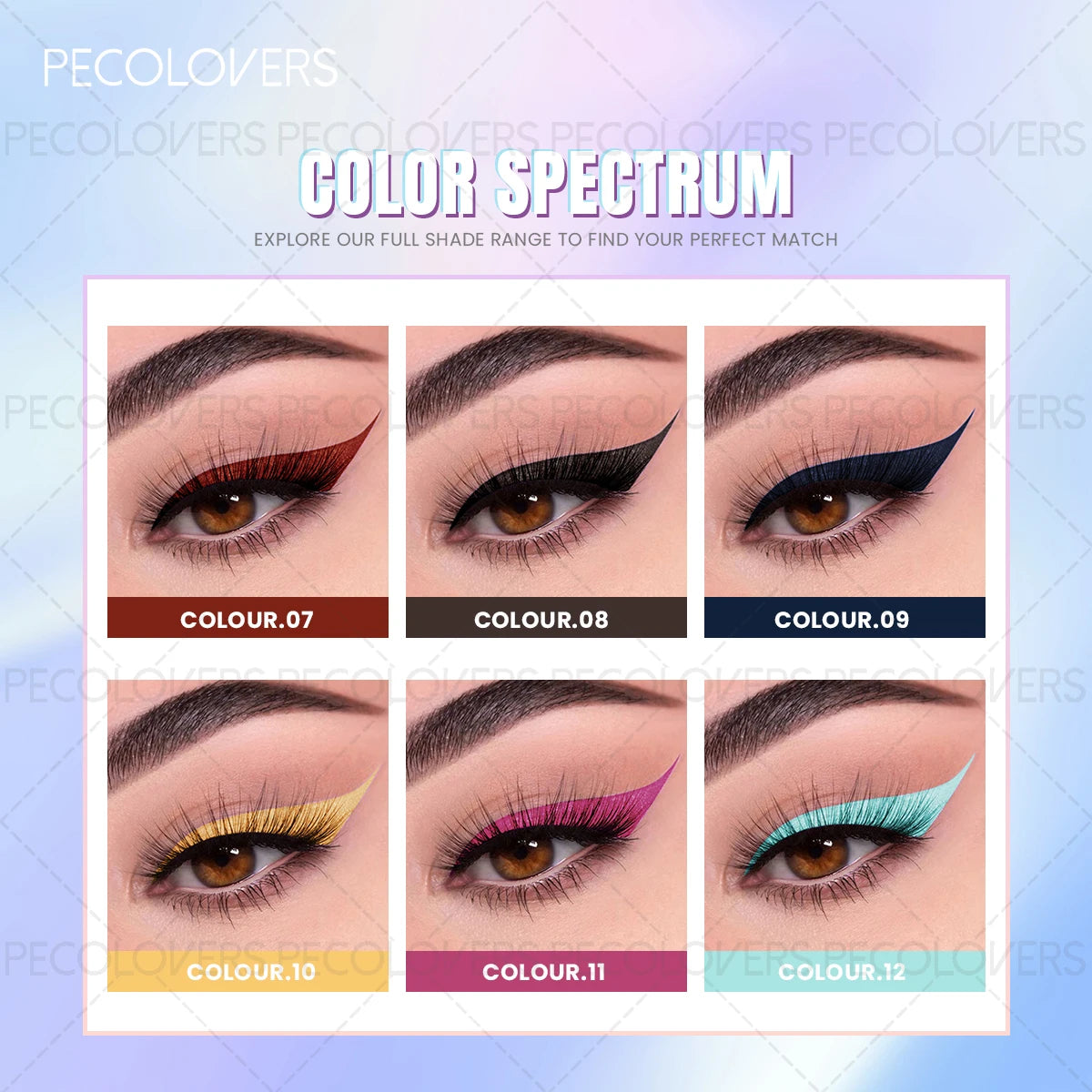 1PC Colorful Liquid Eyeliner, Waterproof, Precise Line, High Color Payoff, Quick Drying, Perfect for Christmas and Holiday Party