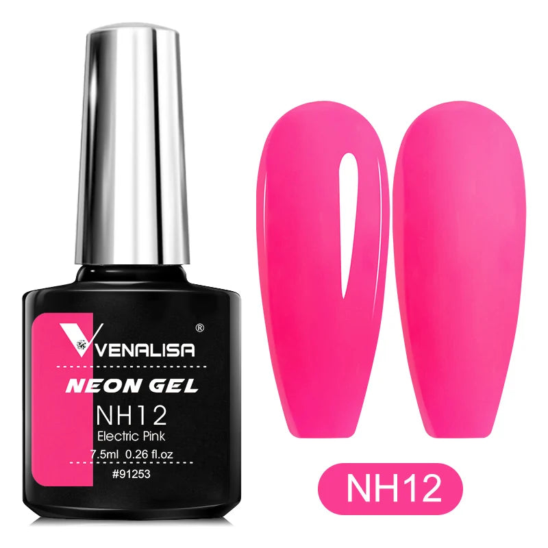 VENALISA Summer Neon Color Beauty Nail Gel Polish Bright Nail Art Salon Lacquer Soak off UV LED Fluorescence Gel Nail Varnish