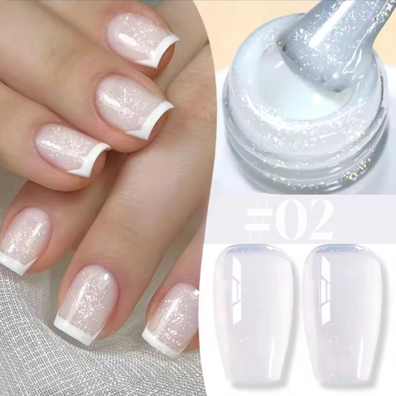 10ML 1-24PCS Milk White Jelly Gel Nail Polish Nail Art 2026 New Popular Nail Supplies UV LED Light Nails Black Red Nails