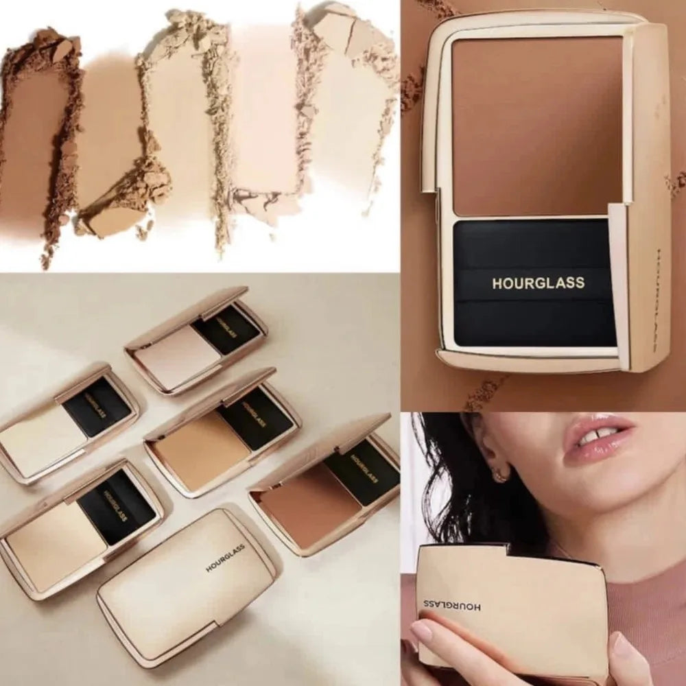 10.5g Hourglass Vanish Airbrush Press Powder Light Mist Powder Cake Oil Control Lasting Translucent Light Makeup Setting Powder