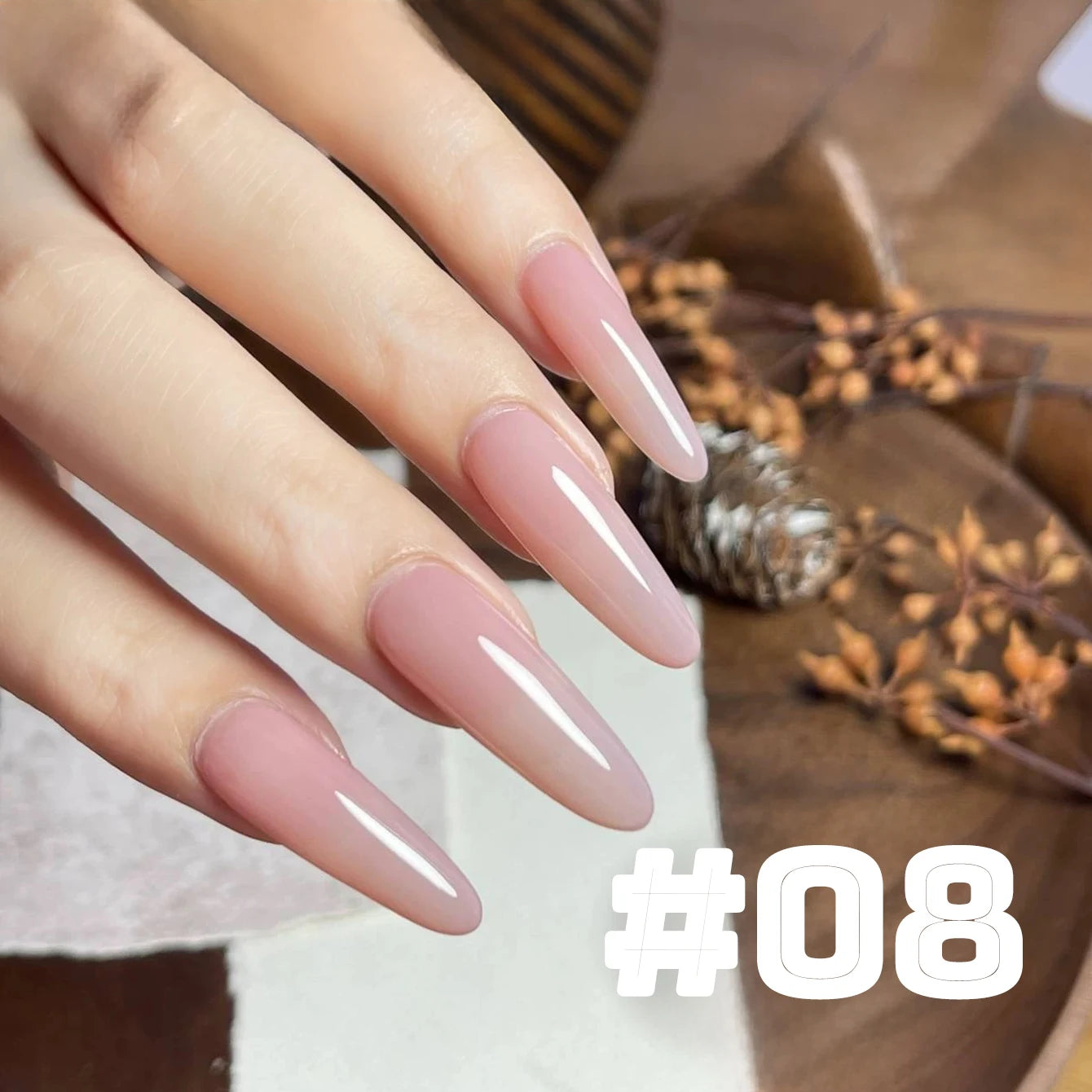 MIANEL  12ML Japanese Style Fairy Gel Nail Polish White Pink Nude Color Ice Clear Nail Polish Pink Nails Summer Nails 1-24pcs