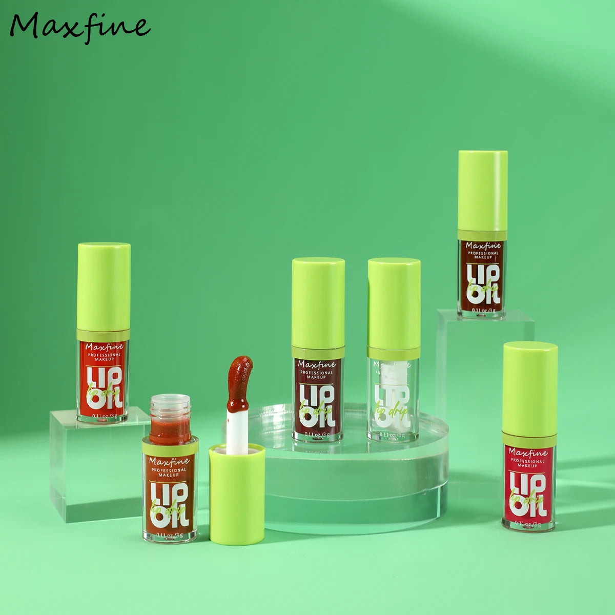 6-Tone Moisturizing Luminous Lip Gloss Oil - 3g Transparent Liquid