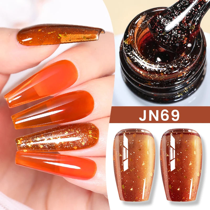 BORN PRETTY Milky White Jelly Nude Gel Nail Polish 10ml White Translucent Soak Off Gel Vernis Semi Permanent Need UV Light Cure