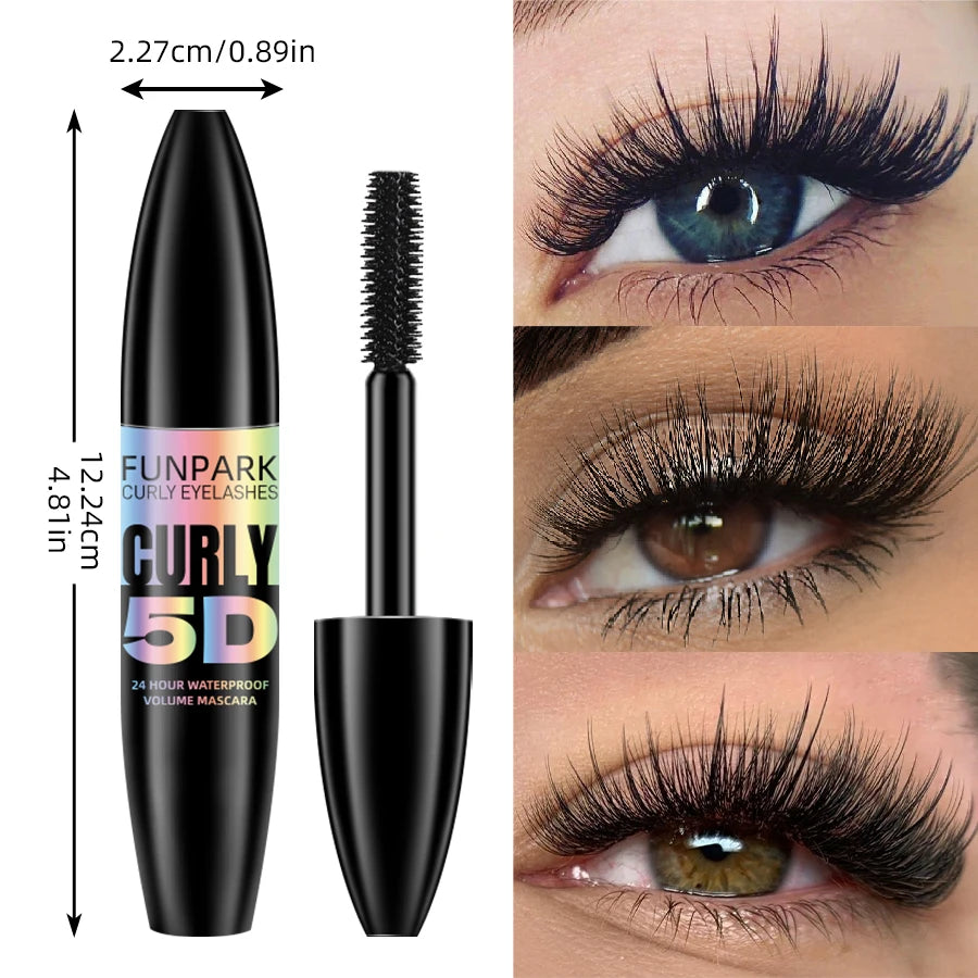 Black 5D Fiber Mascara - Waterproof Thickening & Lengthening