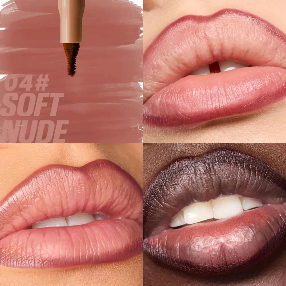 Waterproof Lipliner Pencil Matte Lip Liner Pen Outline Lip Shape High Color Rendering Moisturizing Long-Lasting Cosmetics
