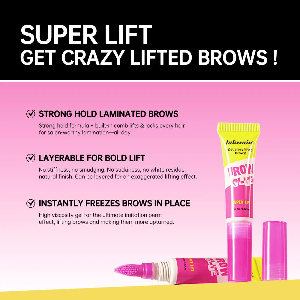 Super Lift Brow Glue Lamination Gel - Clear Strong Hold 7ml