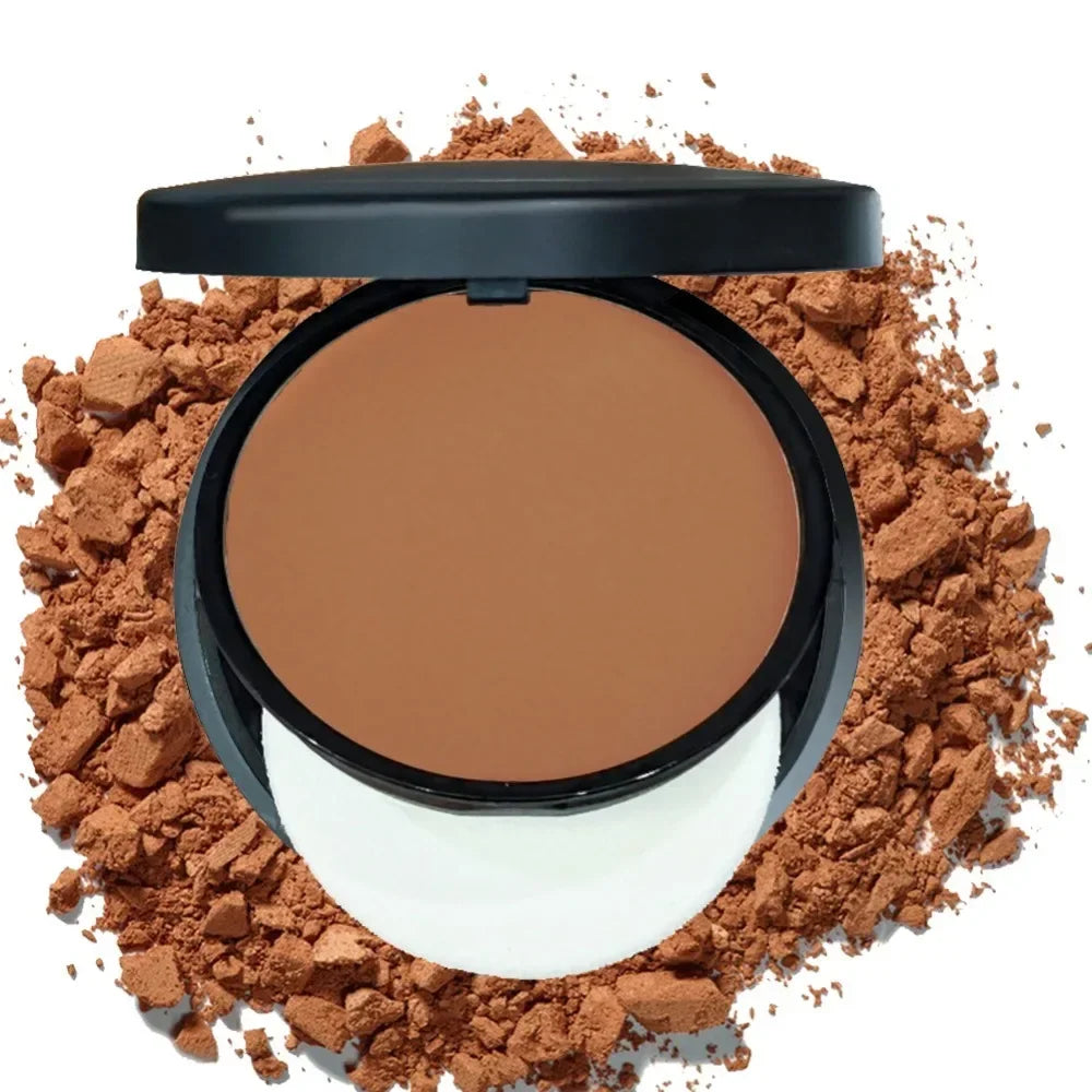 6-color Dark Powder Bronze Powder Dark Skin Foundation Oil Control Concealer Brighten The Face Create 3D Highlight Shadow Makeup