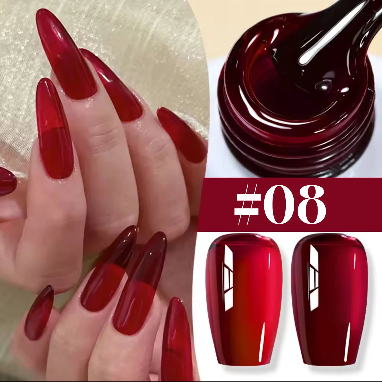 10ML 1-24PCS Milk White Jelly Gel Nail Polish Nail Art 2026 New Popular Nail Supplies UV LED Light Nails Black Red Nails