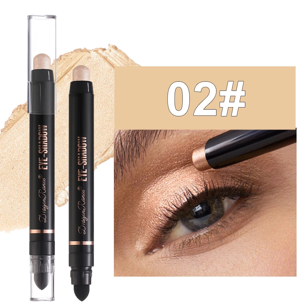 Eyeshadow Pen Pearlescent Eyeshadow Versatile One-Swipe Application Non-Smudging Waterproof Eyeshadow Highlighter Delicate Silky Smooth with Fine Shimmer Eyeshadow Liquid