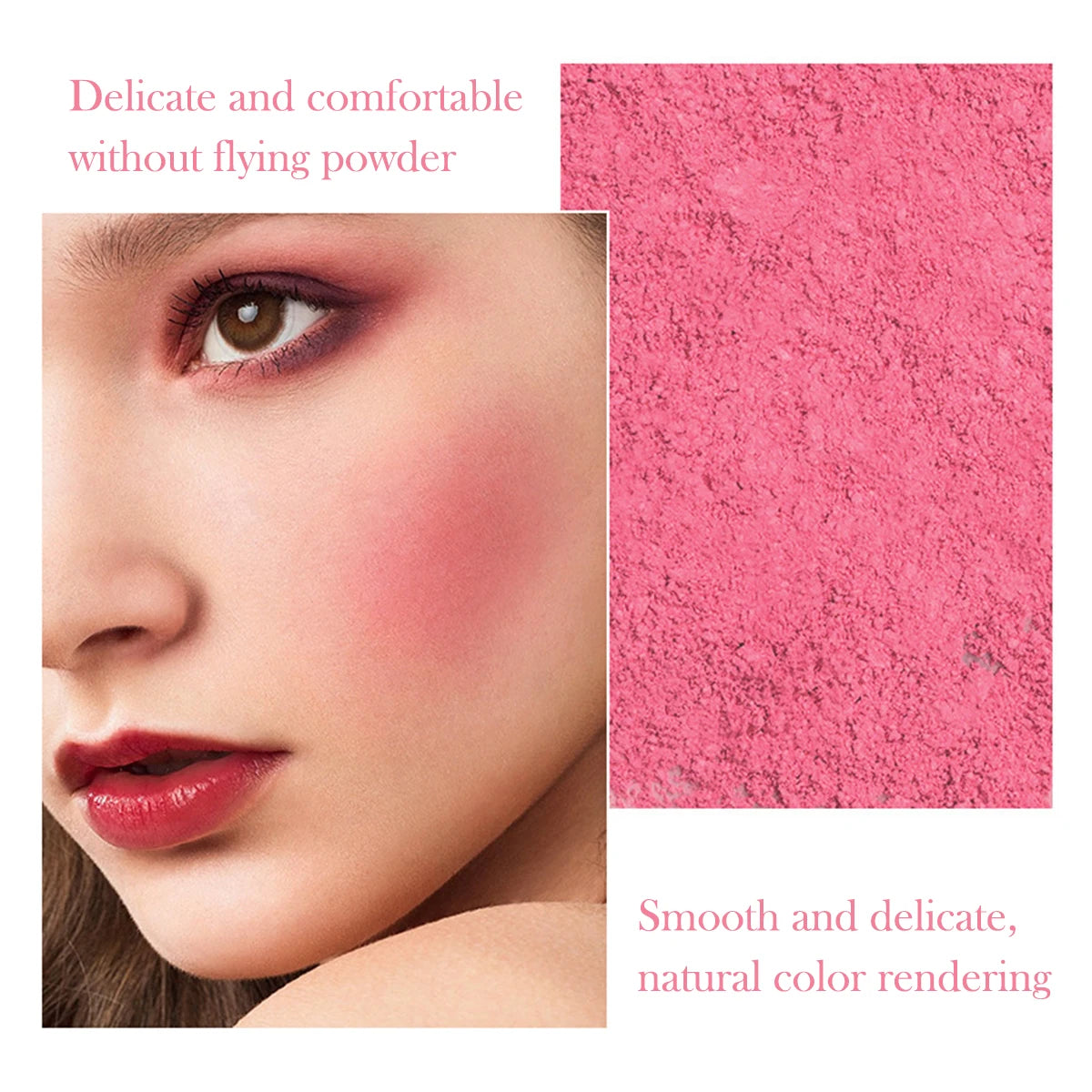HISYI slightly tipsy blush matte fine flash micro flash natural color makeup pure desire monochrome blush plate