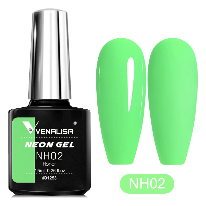 VENALISA Summer Neon Color Beauty Nail Gel Polish Bright Nail Art Salon Lacquer Soak off UV LED Fluorescence Gel Nail Varnish