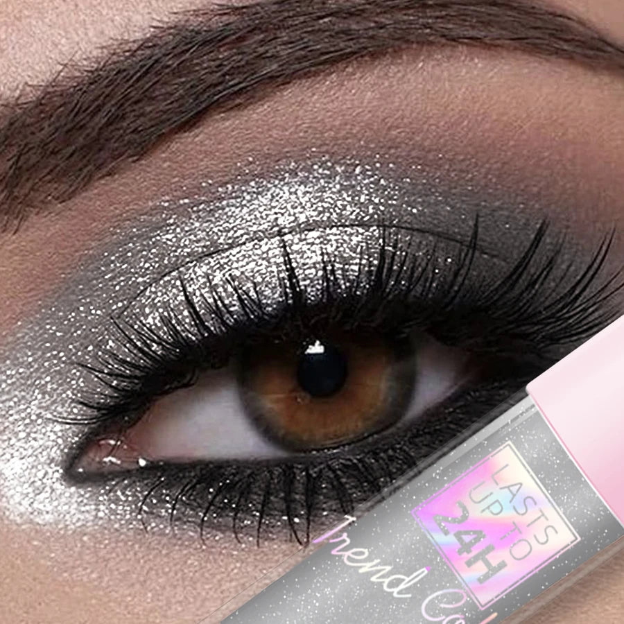 8 Color Metallic Waterproof Liquid 1PC Eyeshadow-High Shine Long-Lasting & Smudge-Proof Korean Makeup Gifts Glitter Eye Shadow