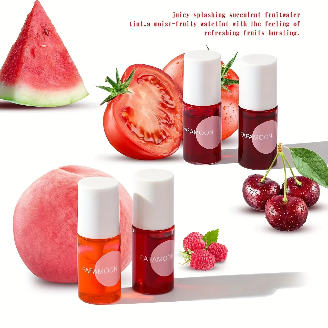 Fruity Lip Tint Water Gloss - Moisturizing Waterproof 7.1ml