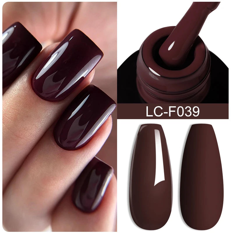 LILYCUTE 7ML Black Silver Red Reflective Glitter Gel Nail Polish Sparkling French Soak Off Long Lasting Manicure Nails Art Gel