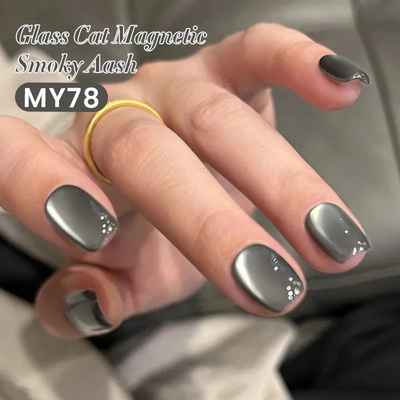 BORN PRETTY 10ml Wishing Apple Red Glass Bead Cat Magnetic Gel ultra Shine Soak Off UV Gel Nail Art Varnish Nail Supplies