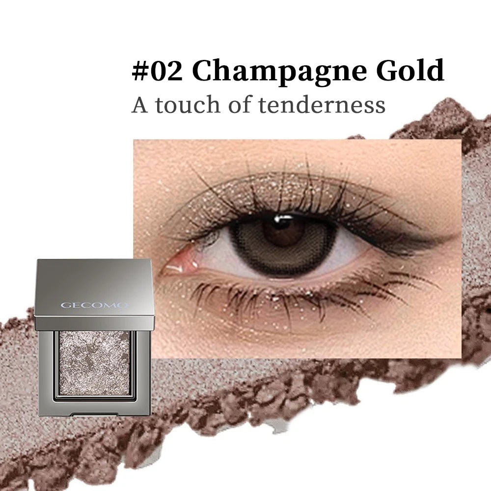Single Color Eye Shadow Pearlescent Fine Shimmer Long-lasting Makeup Color Delicate Powder Eye Shadow Palette