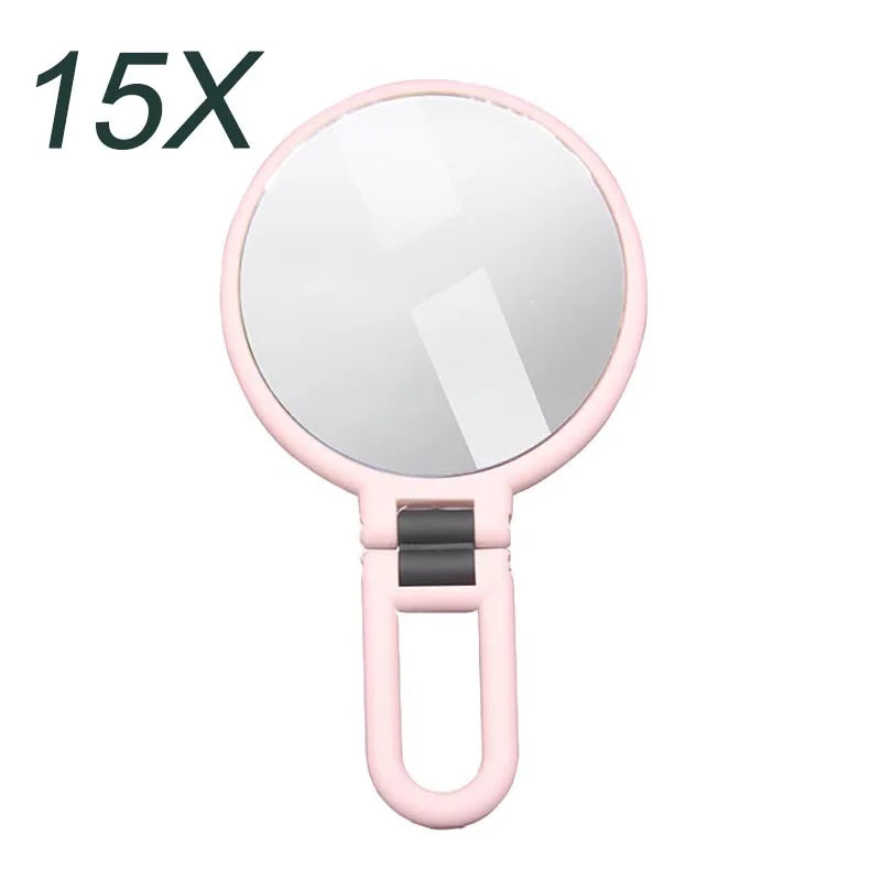New 2/5/10/15x Magnifying Makeup Mirror Women's Pocket Mirror Small Folding Mirror for Table HUAZJ06