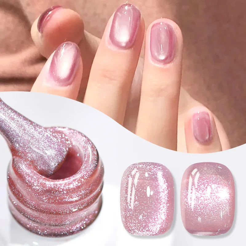 BORN PRETTY 10ml Fruit Purple Grape Cat Magnetic Gel Nail Polish 2025 New Whitening Guava Glass Beads Varnish Nail Supplies