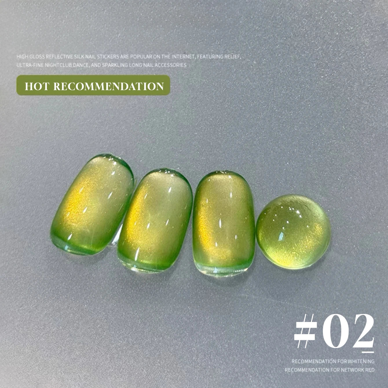 MIANEL 12ML Emperor Green Cat Eye Gel Nail Polish Whitenning Nails Green Nails Suitable For Nail Salons Nail Supplies  1-21pcs