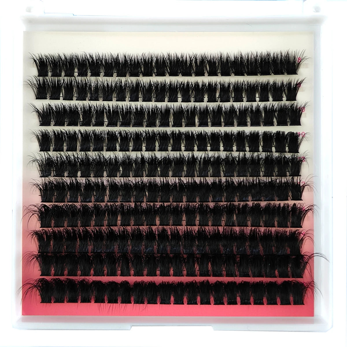 10Row 40D-200D 5D Fluffy Thick Lashes Clusters 10-18mmMix Wispy Individual Lashes Extensions Clusters DIY Makeup False Eyelashes
