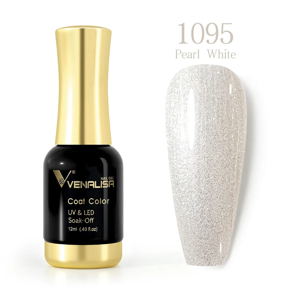 Venalisa 12ml Platinum Gel Nail Polish Super Shiny Effect Nail Gel Perfect Soak off UV&LED Nail Color Foil Chrome Gel Polish