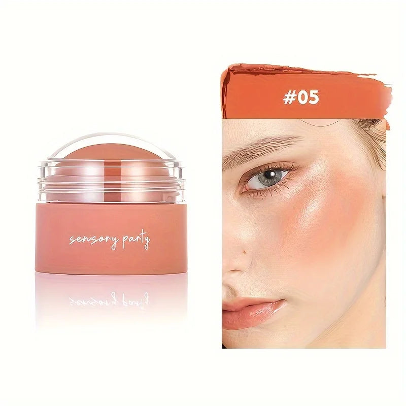 6 colors Waterproof Blush Cream - Long-Lasting, Multi-Use Makeup for Women