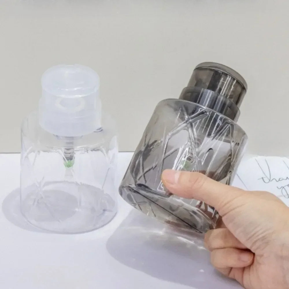 Nail Refillable Bottles Empty Press Pump Dispenser Nail Art Polish Remover Cleaner Makeup Bottle Manicure Tool Nail Art Tools