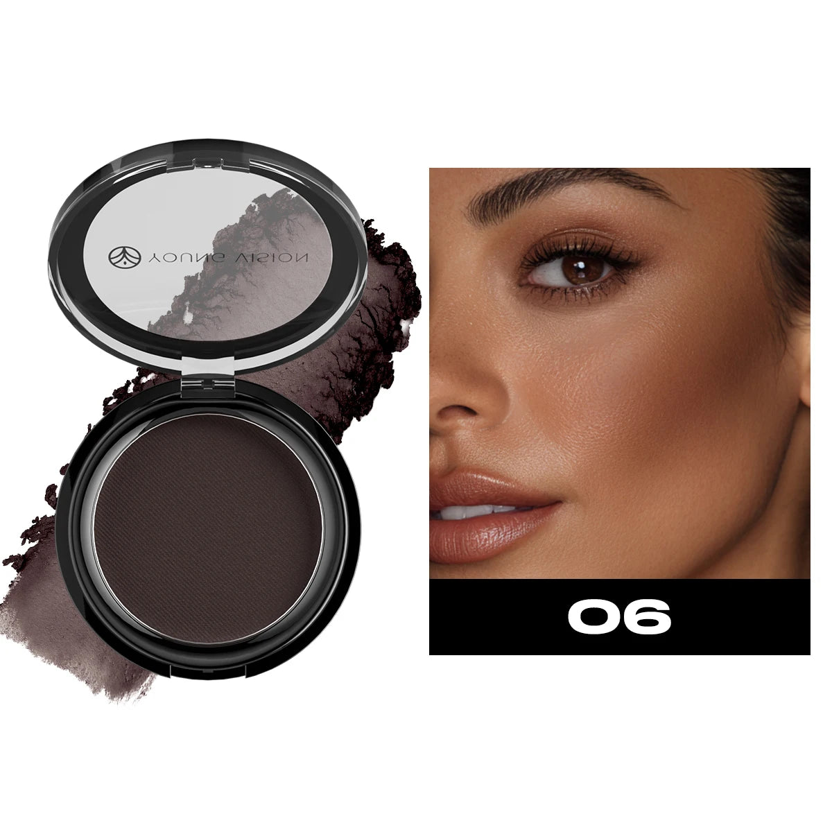 Woman makeup 6-Color Matte Bronze Powder Velvety Smooth Natural Setting Powder Makeup