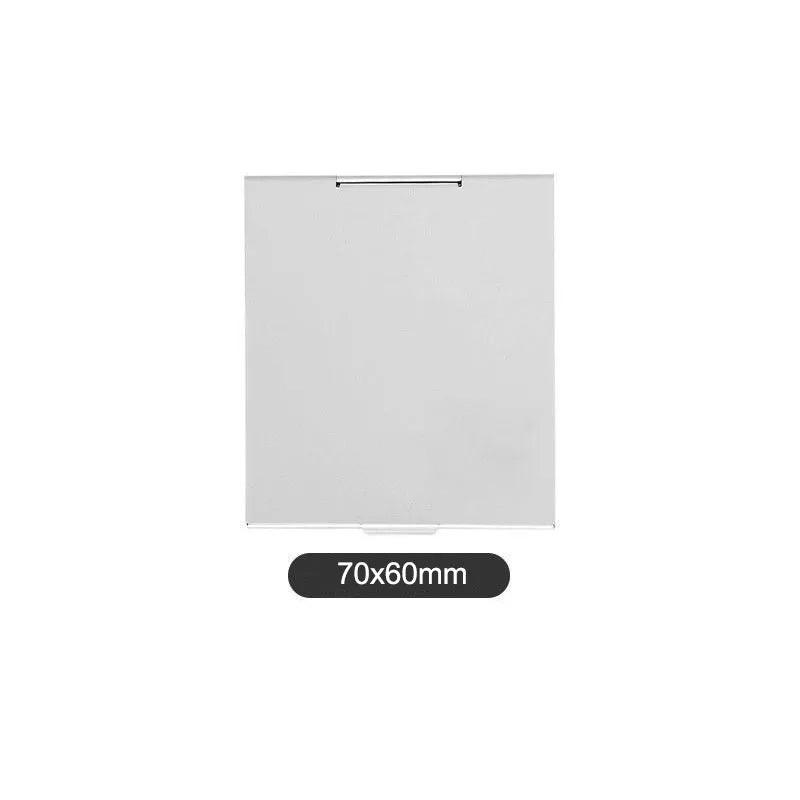 Aluminum Folding Portable Mirror Makeup Mirror Lash Mini Bag Pocket Portable Mirror Foldable Compact Cosmetics Tools HUAZJ12