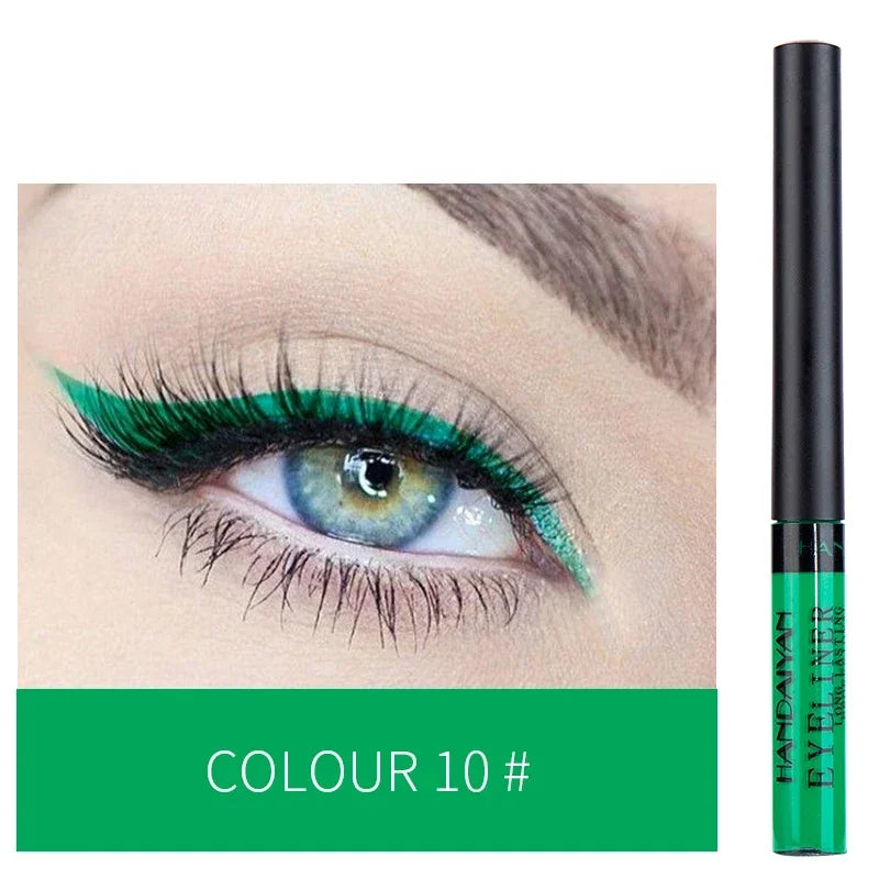 Waterproof Liquid Eyeliner Pen - Long-Lasting Colorful Eye Liner