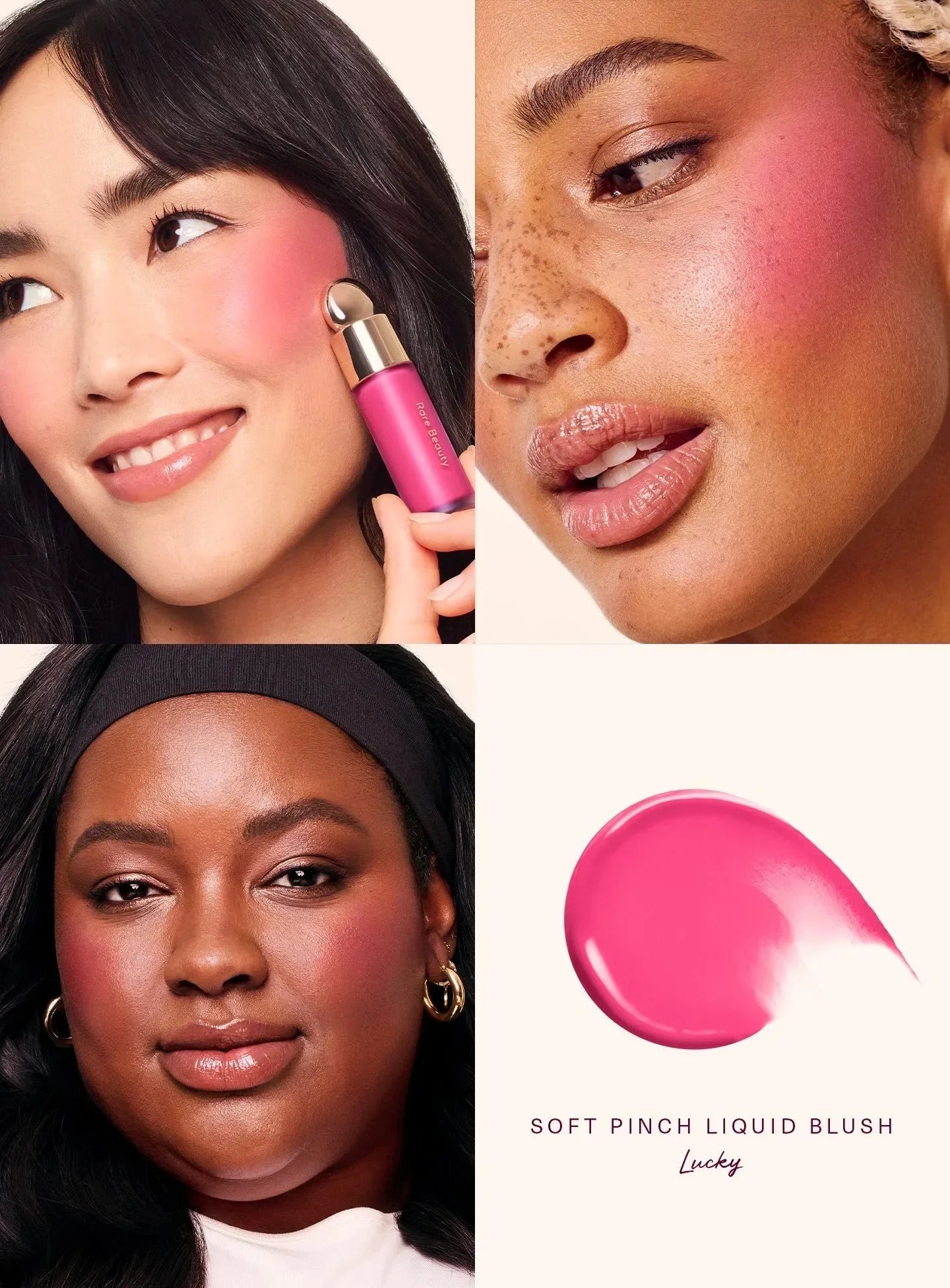 Rare Beauty Light Silky Touch Highlighter Soft Pinch Liquid Blush Positive Light Lqiuid Luminizer Stay Vulnerable Melting Blush