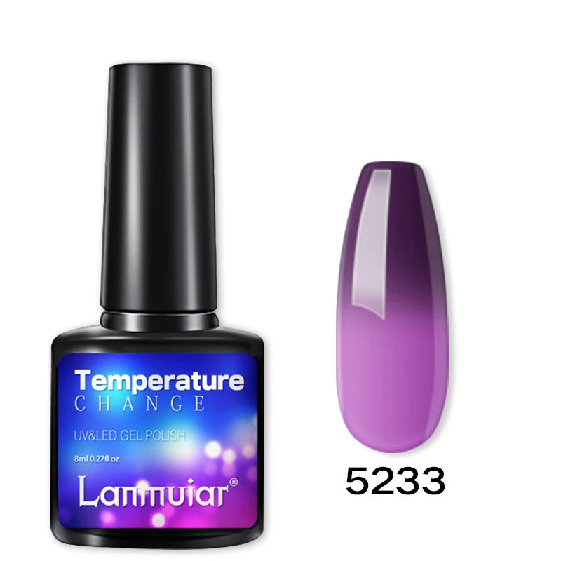 Temperature Color Changing Thermal Nail Polish Fast Drying Water-based Gradient Nail Varnish Manicure Supplies Nail Art