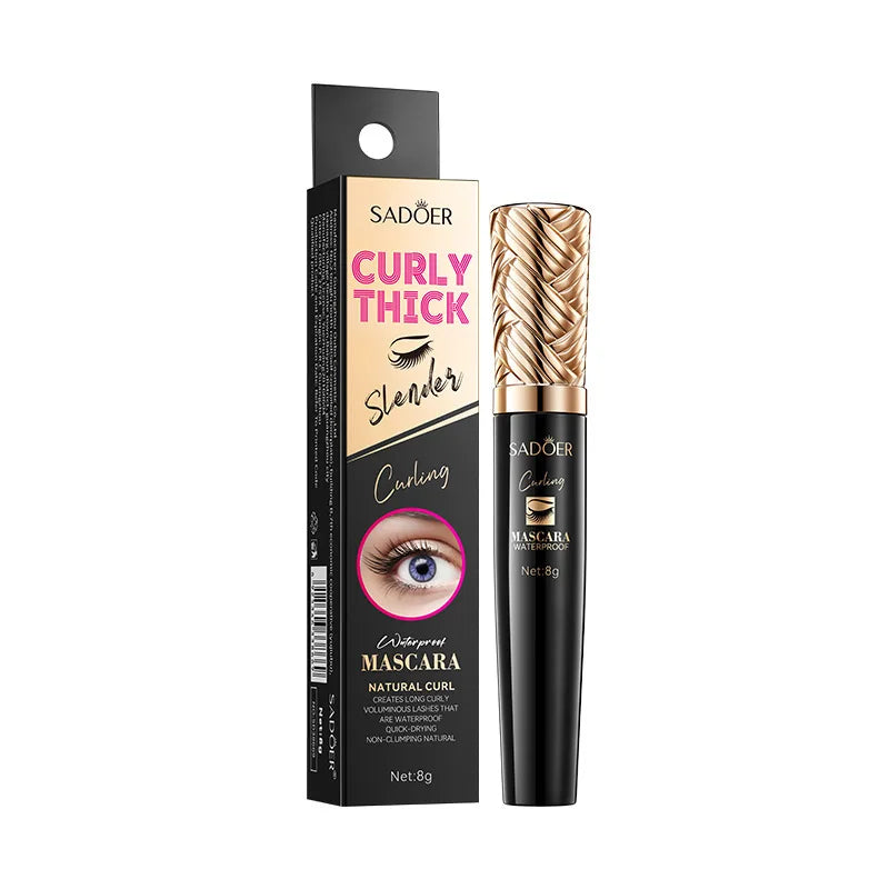 5D Silk Fiber Waterproof Mascara - Black Lengthening & Volumizing