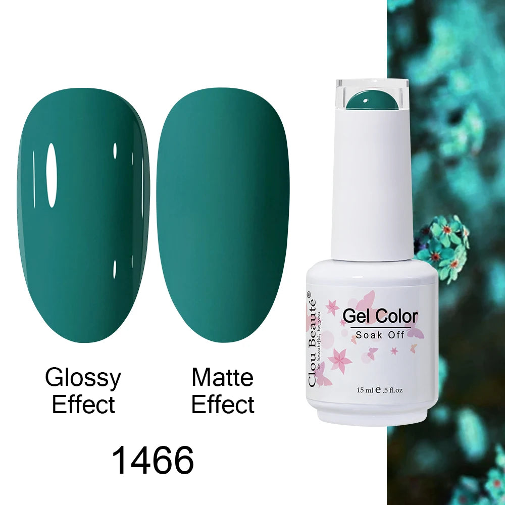 Clou Beaute Royal Blue Color Winter Trendy Semi Permanent Nail Art Manicure Varnishes Gel Nail Polish Hybrid Base Gel Top Coat