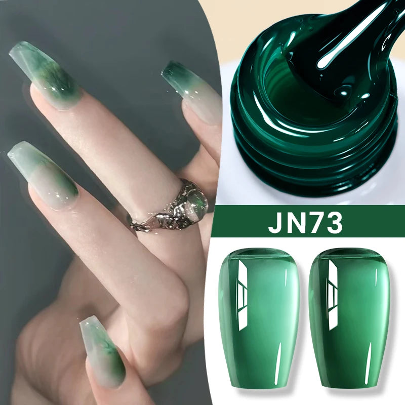 BORN PRETTY 10ml Translucent Color Gel Polish Jelly Nude Autumn Jelly Amber Semi Permanent UV Gel Nail Art Soak Off Gel Varnish
