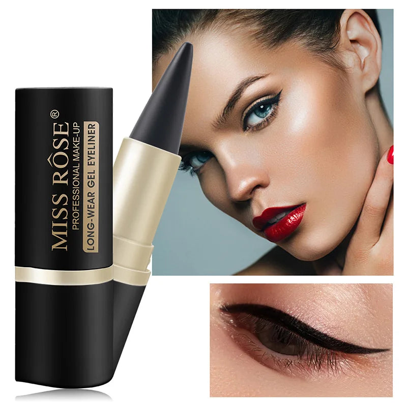 Waterproof eyeliner, long-lasting gel eyeliner for professional makeup, 2 pieces