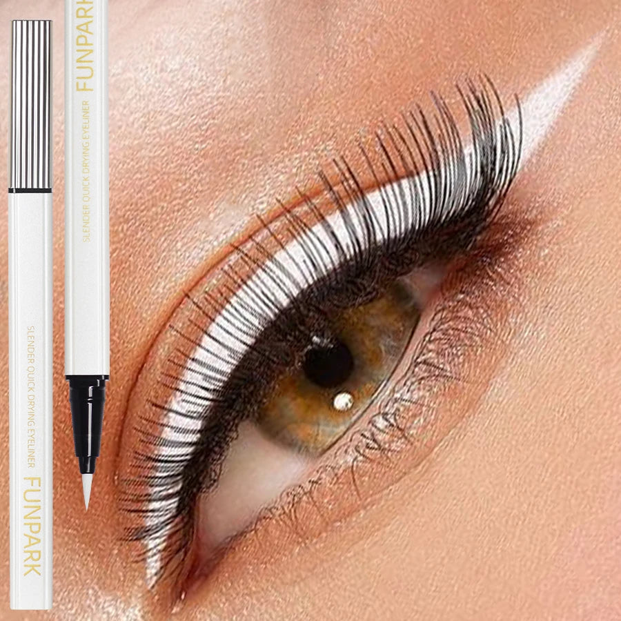 White Liquid Eyeliner Pen - Matte Waterproof Long Lasting