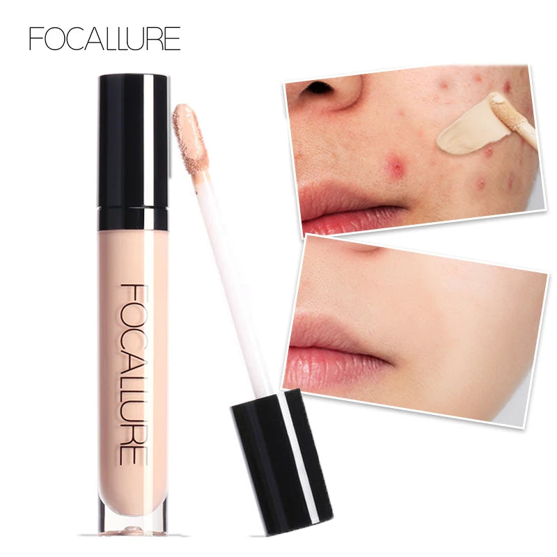 Wholesale FOCALLURE 7 Colors Face Concealer Waterproof Full Coverage Moisturizing Smooth Liquid Foundation Makeup Cosmetics