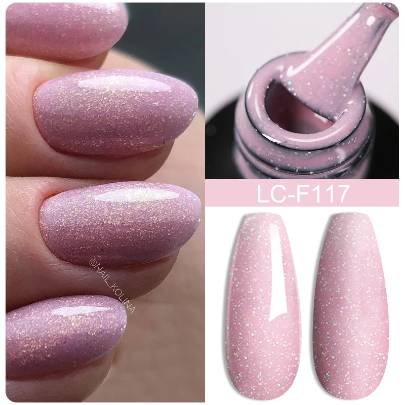 LILYCUTE 7ML 3 IN 1 Platinum Cat Magnetic Gel Nail Polish Silver Moonlight Magnetic Nail Sparkling Glitter Semi Permanent UV Gel
