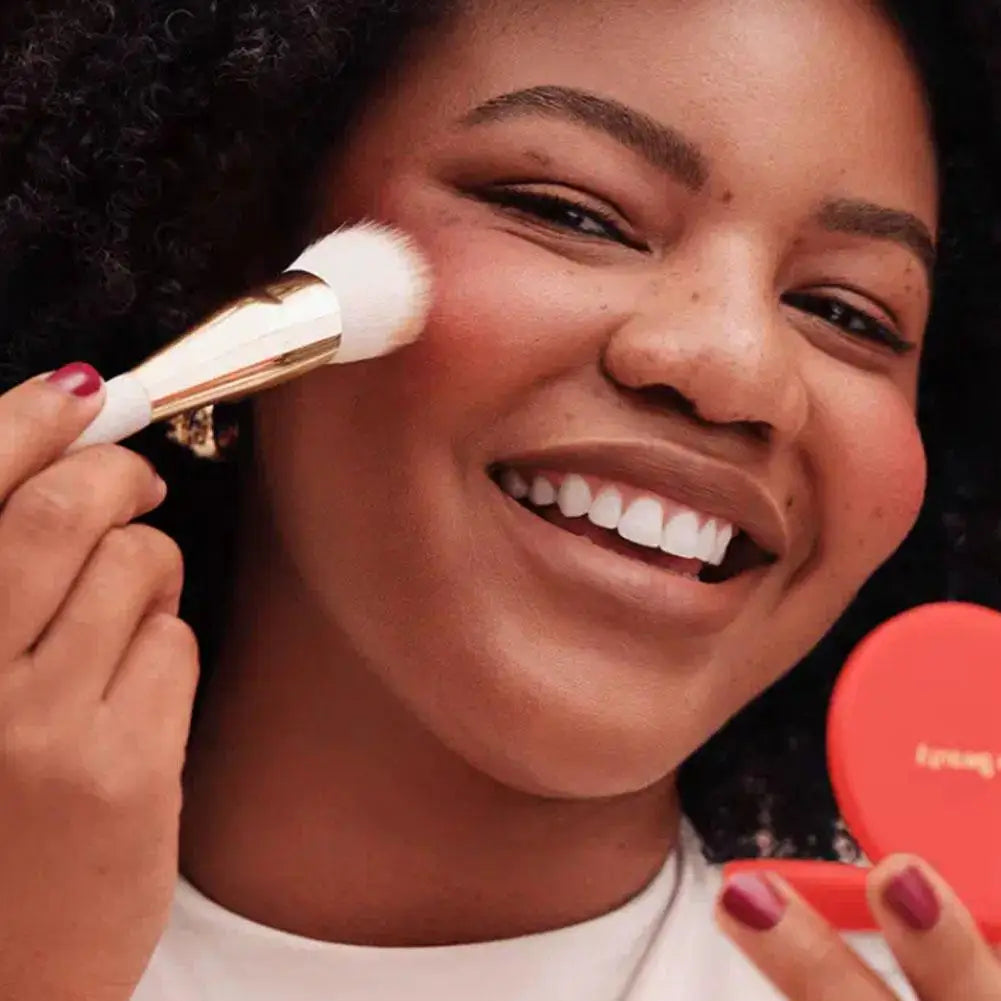 Multicolor Powder Blusher Cream - Long Lasting Natural Cheek Tint Lightweight Blendable Face Makeup Cosmetic Accessory