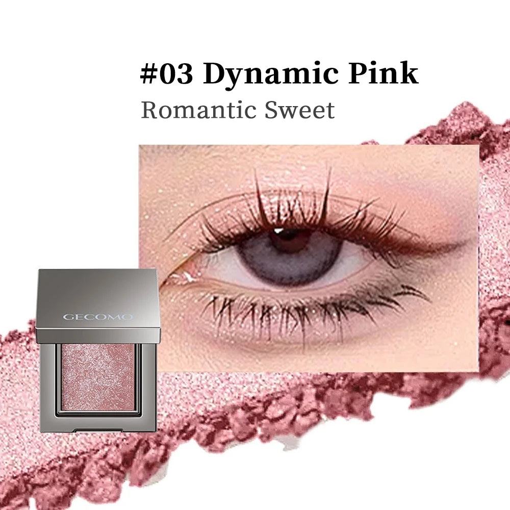 Single Color Eye Shadow Pearlescent Fine Shimmer Long-lasting Makeup Color Delicate Powder Eye Shadow Palette