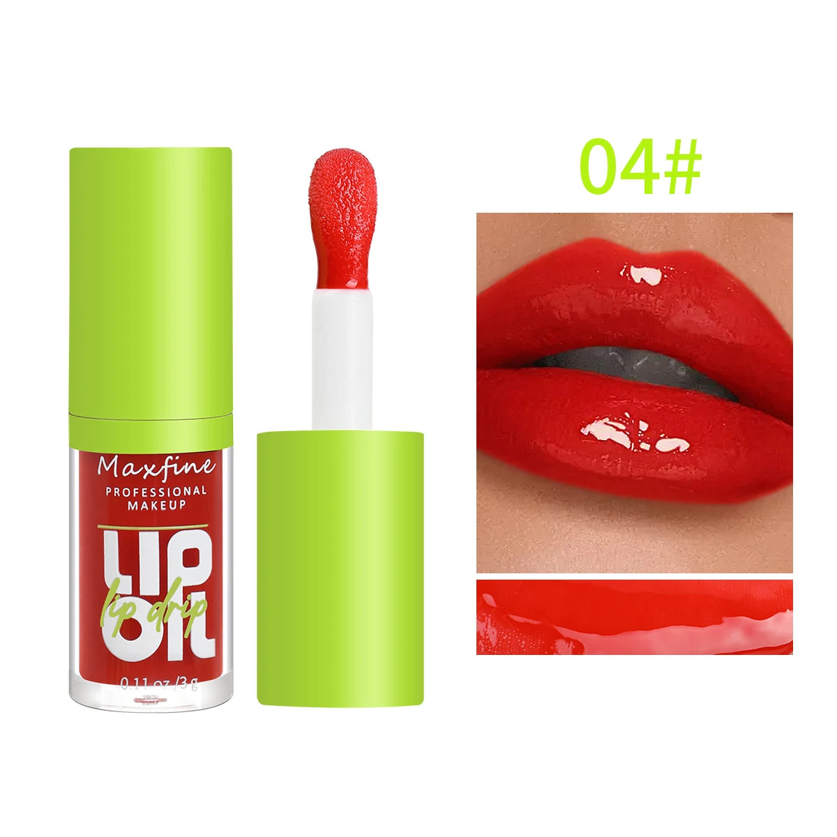6-Tone Moisturizing Luminous Lip Gloss Oil - 3g Transparent Liquid