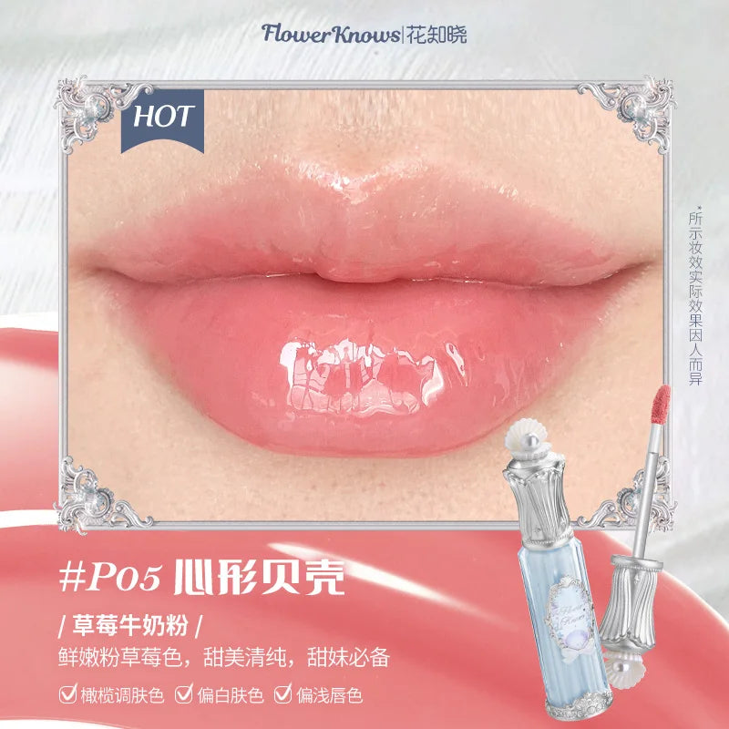 Flowerknows Strawberry Cupid Lipstick Cake Matte Velvet Lipgloss Lip Mud Makeup Korean Flower Know Lip Cream For Girls&Women