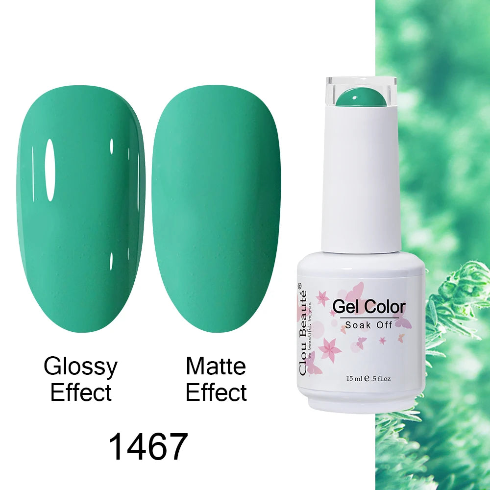 Clou Beaute Royal Blue Color Winter Trendy Semi Permanent Nail Art Manicure Varnishes Gel Nail Polish Hybrid Base Gel Top Coat